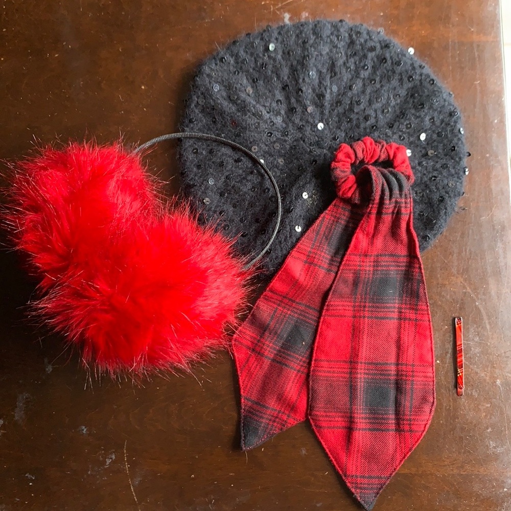Winter Hat/Hair Accessories Bundle